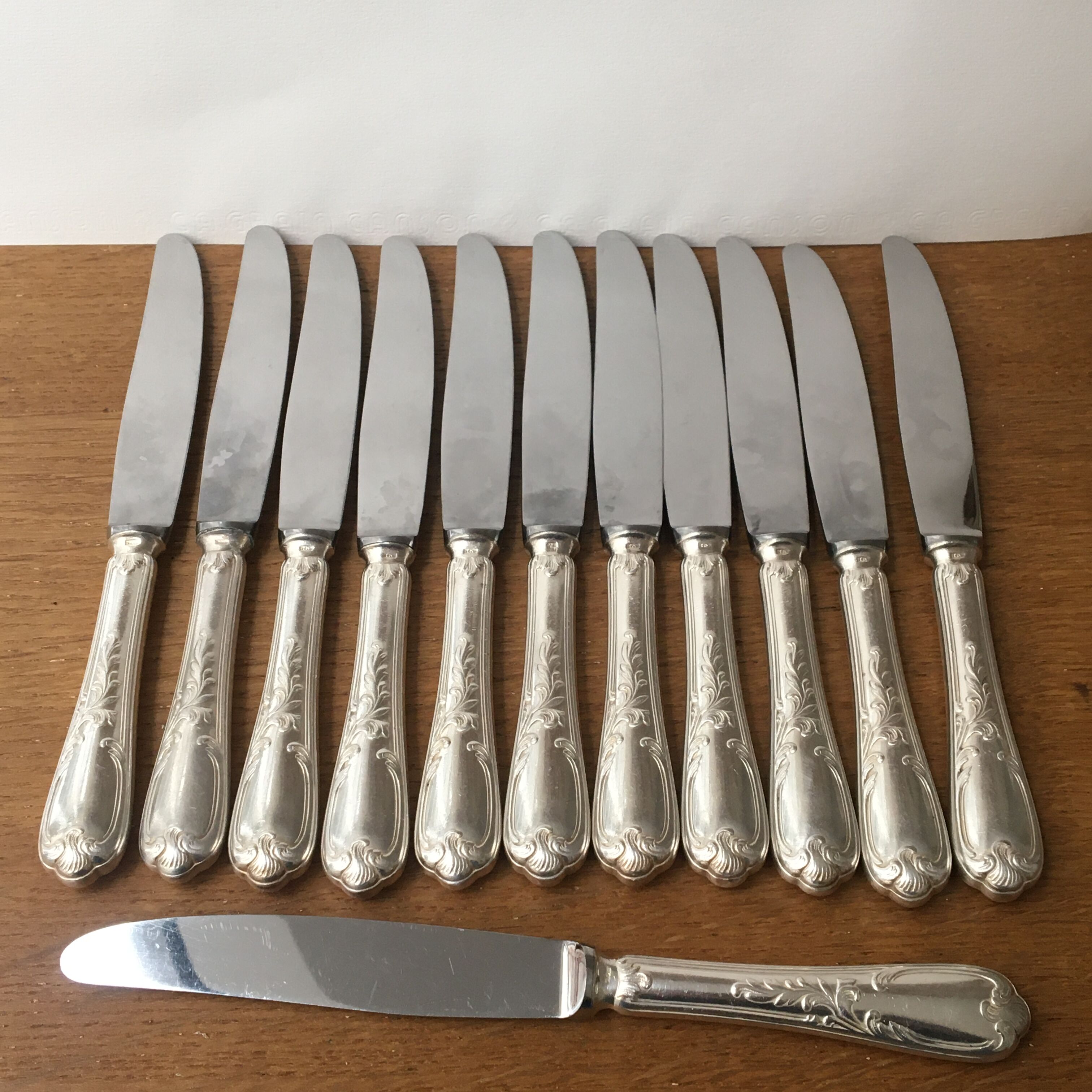 12 dessert knives Ercuis model Barry