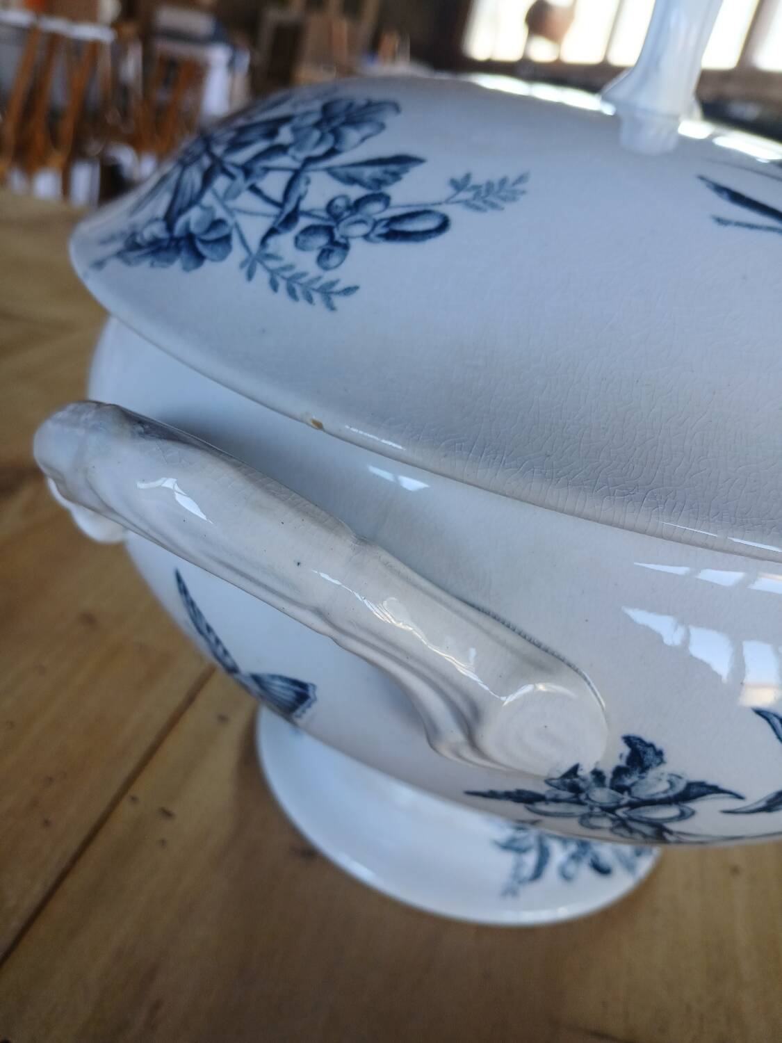 Old Badonviller Iron Earth Soup Tureen