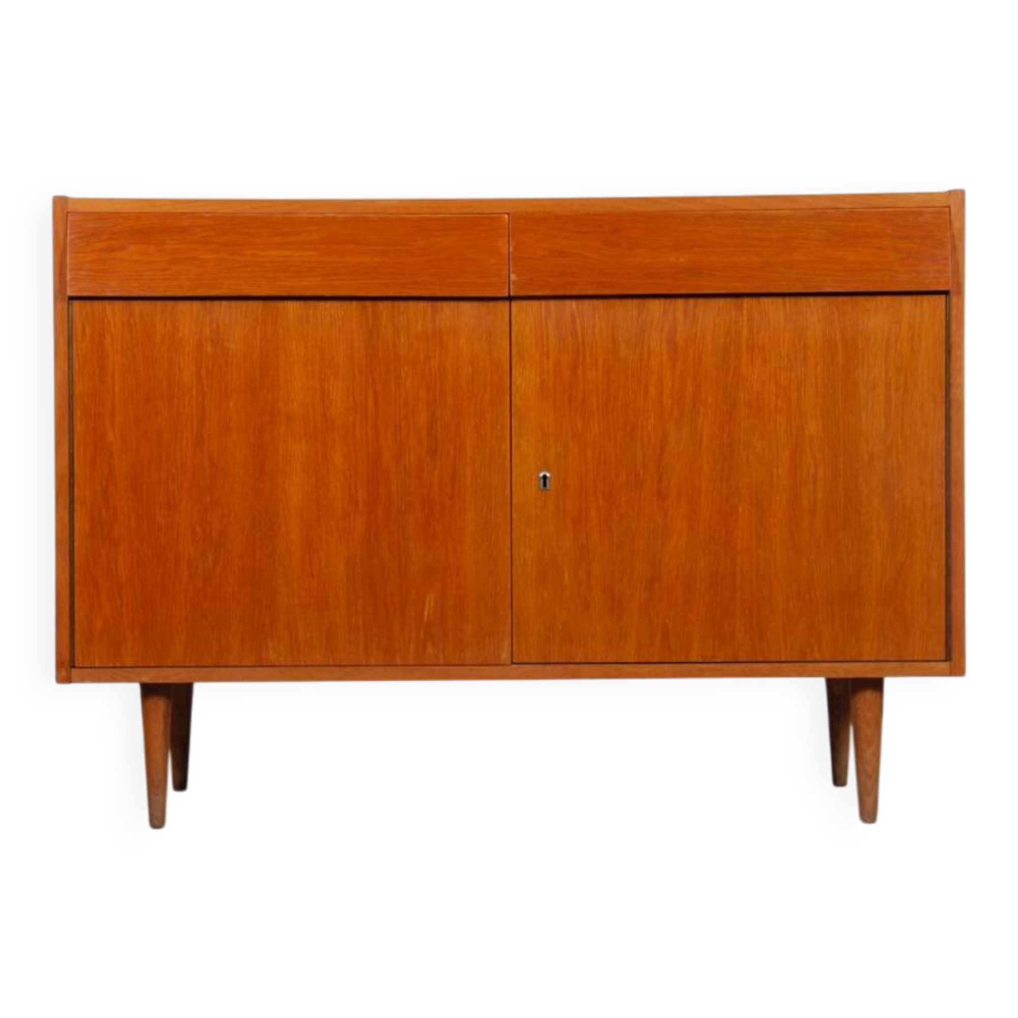 Oak sideboard produced by UP Zavody in the 1960s