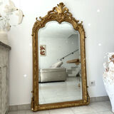 Antique 19th century pediment mirror