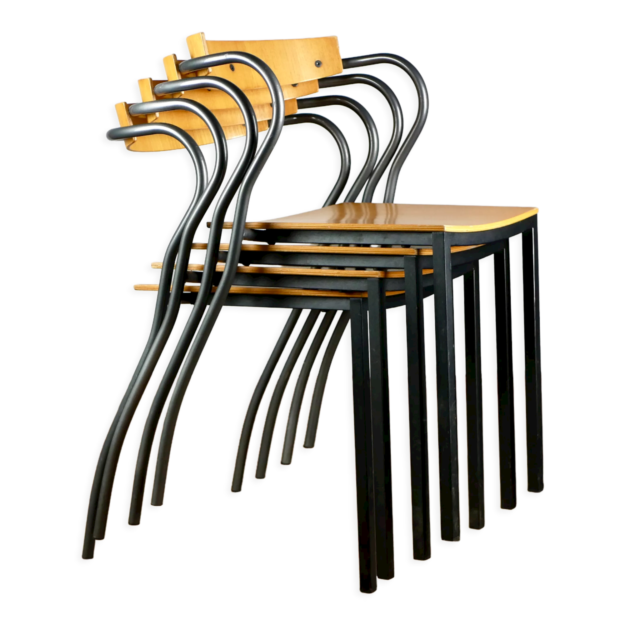 Series of 4 Rio chairs, by Pascal Mourgue for Artelano