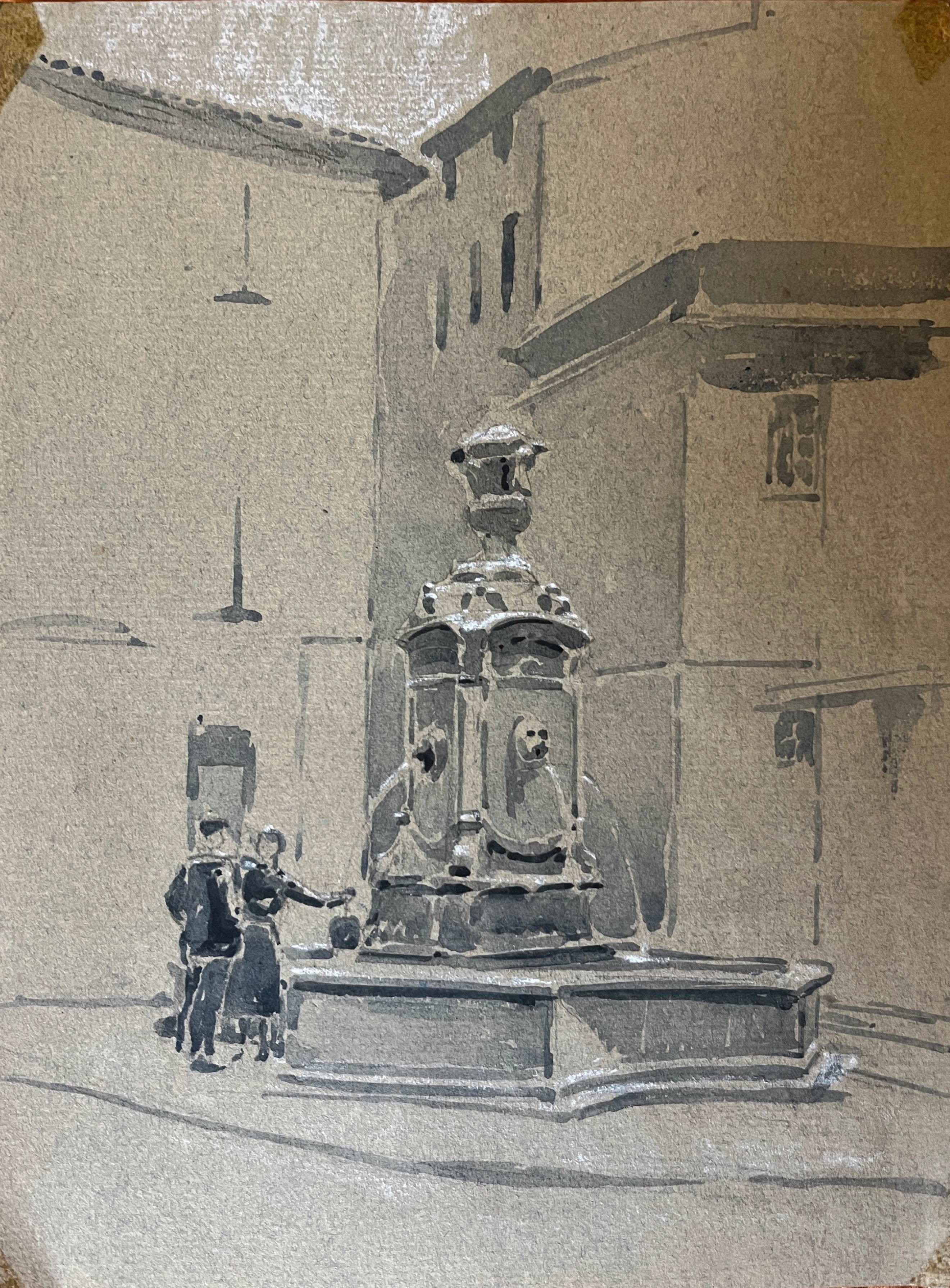 Paintings Lot 22 studies Edouard Pannetier (1884-1965) Architecture sculpture etc