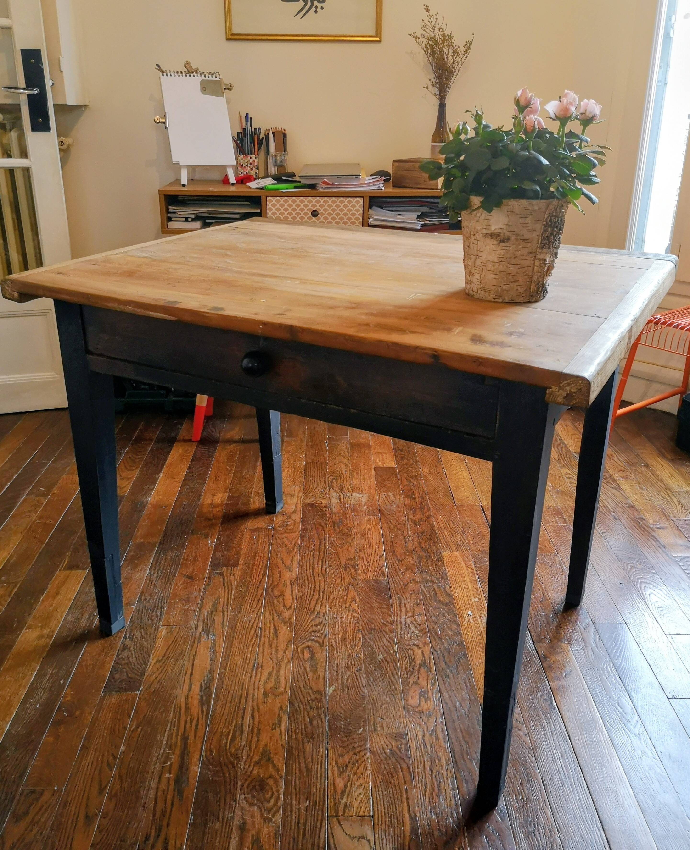 Table de ferme en bois
