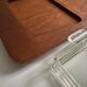 Scandinavian design teak aperitif platter 1960 Dismeg