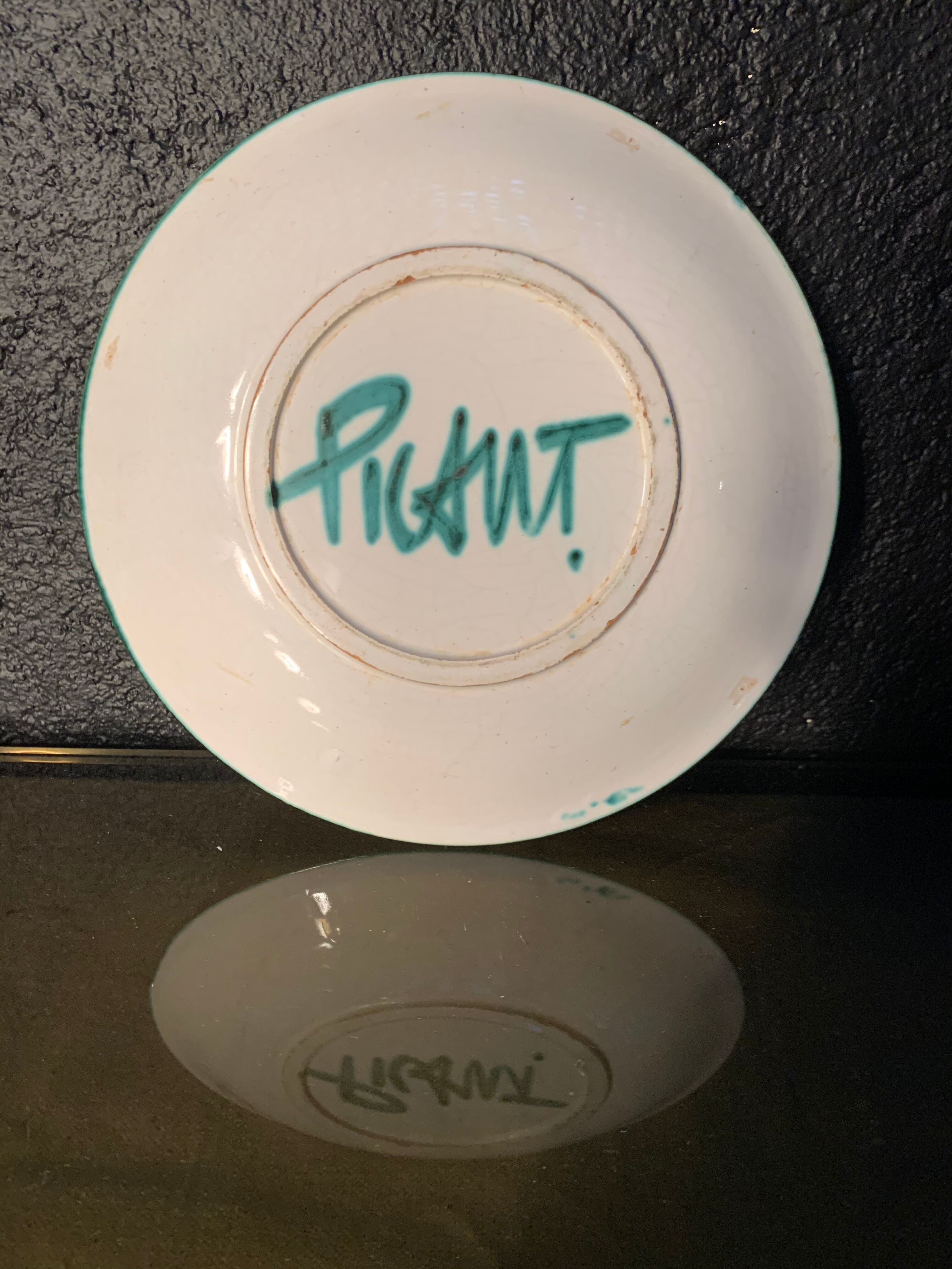 Robert Picault ceramic plate, 1960s