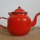 Decorative set of enamelled kitchen appliances