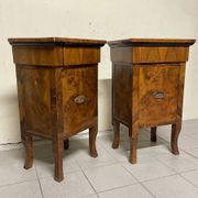 Large Art Deco bedside tables, Italy, 1930s, set of 2
