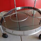 70s design chrome bar trolley