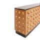 Handmade Carved Oak Sideboard With Emperor Marble Top, Italy