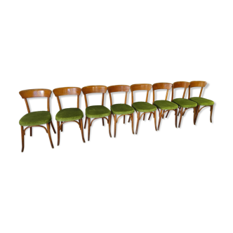 Set of 8 Alsfeld Mid Century dining table chairs