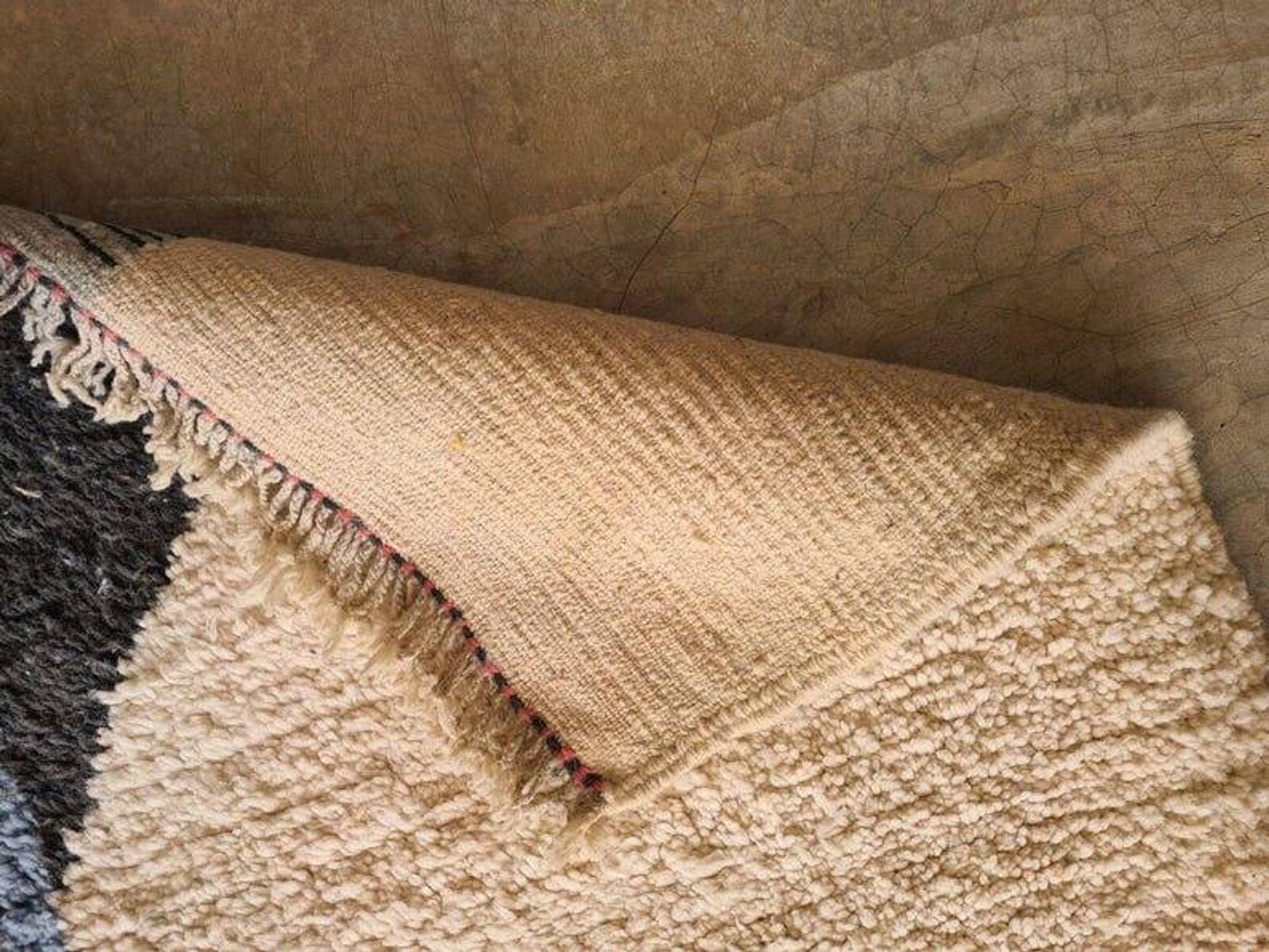 Tapis beni mrirt fait main taille 150 x 250 cm