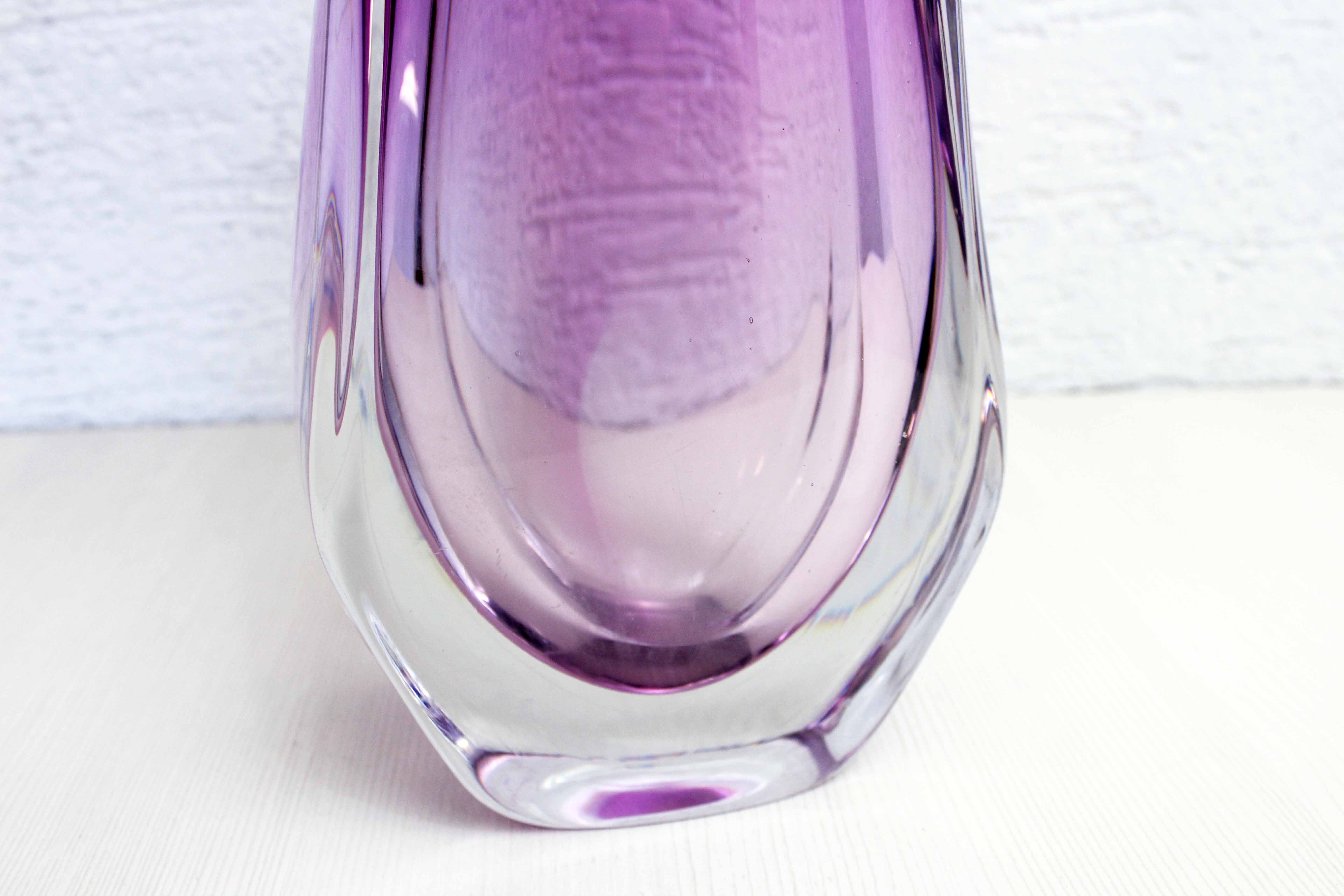 Glass vase of Murano 42cm