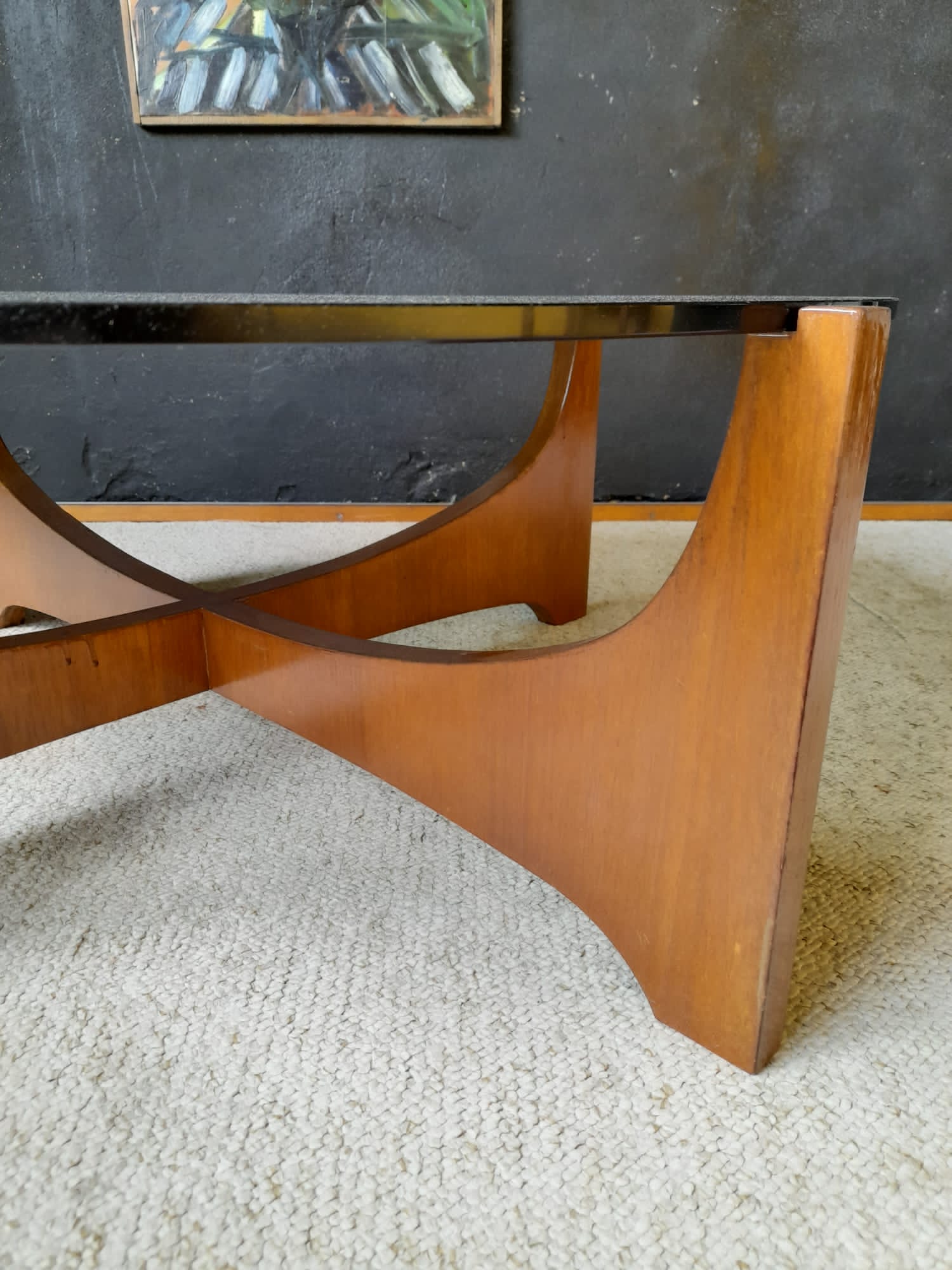 Table basse Hugues Poignant vers 1960