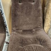 Paire de chaise fauteuil velour vintage  1970"