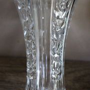 Art Nouveau style vase in cut glass with floral decoration