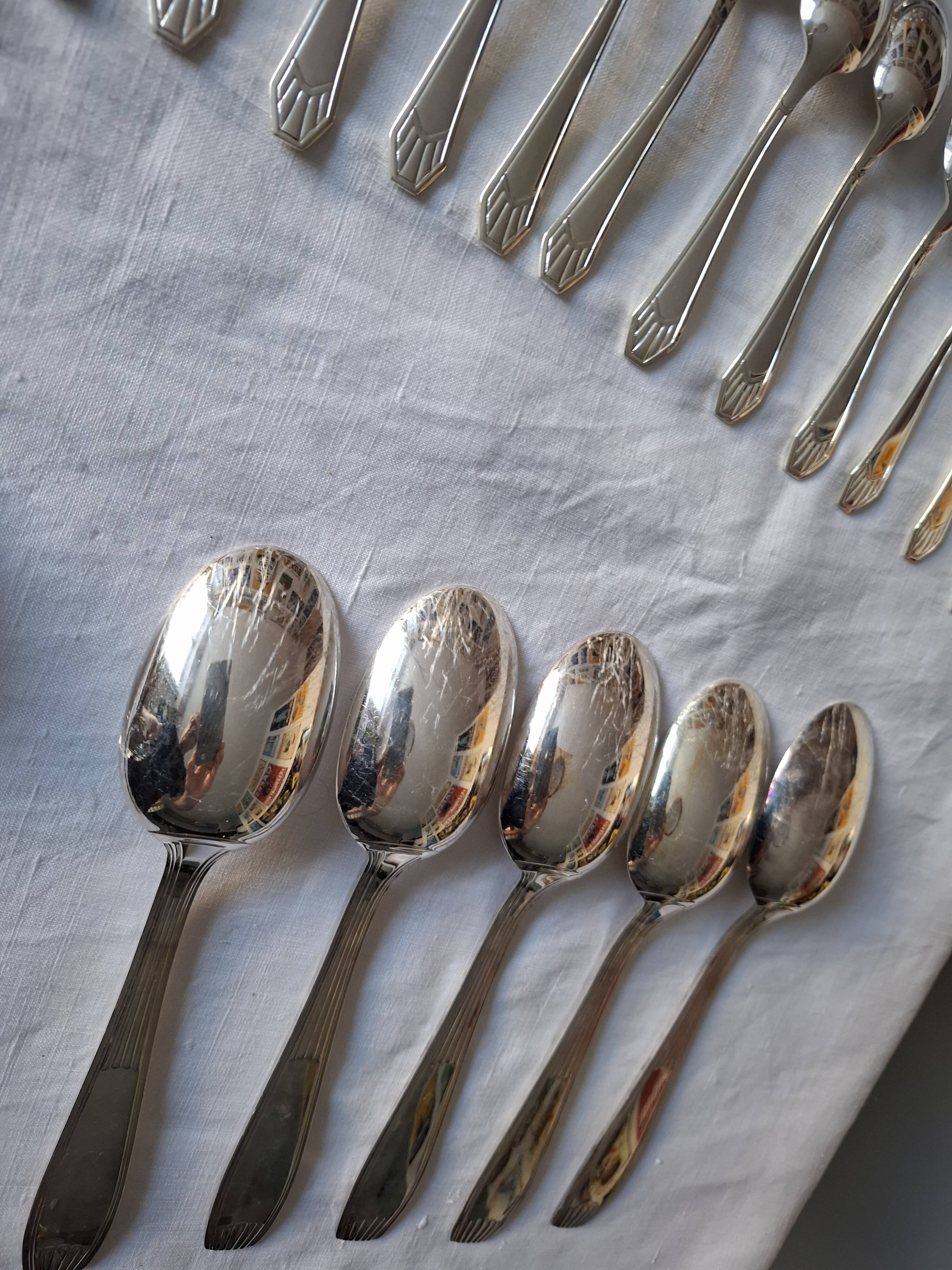 Alfemide christofle 49-piece cutlery set