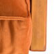 Restored vintage armchair Cube, 1970s, russet velvet