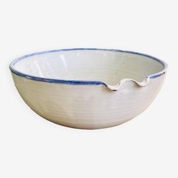 Glazed ceramic salad bowl