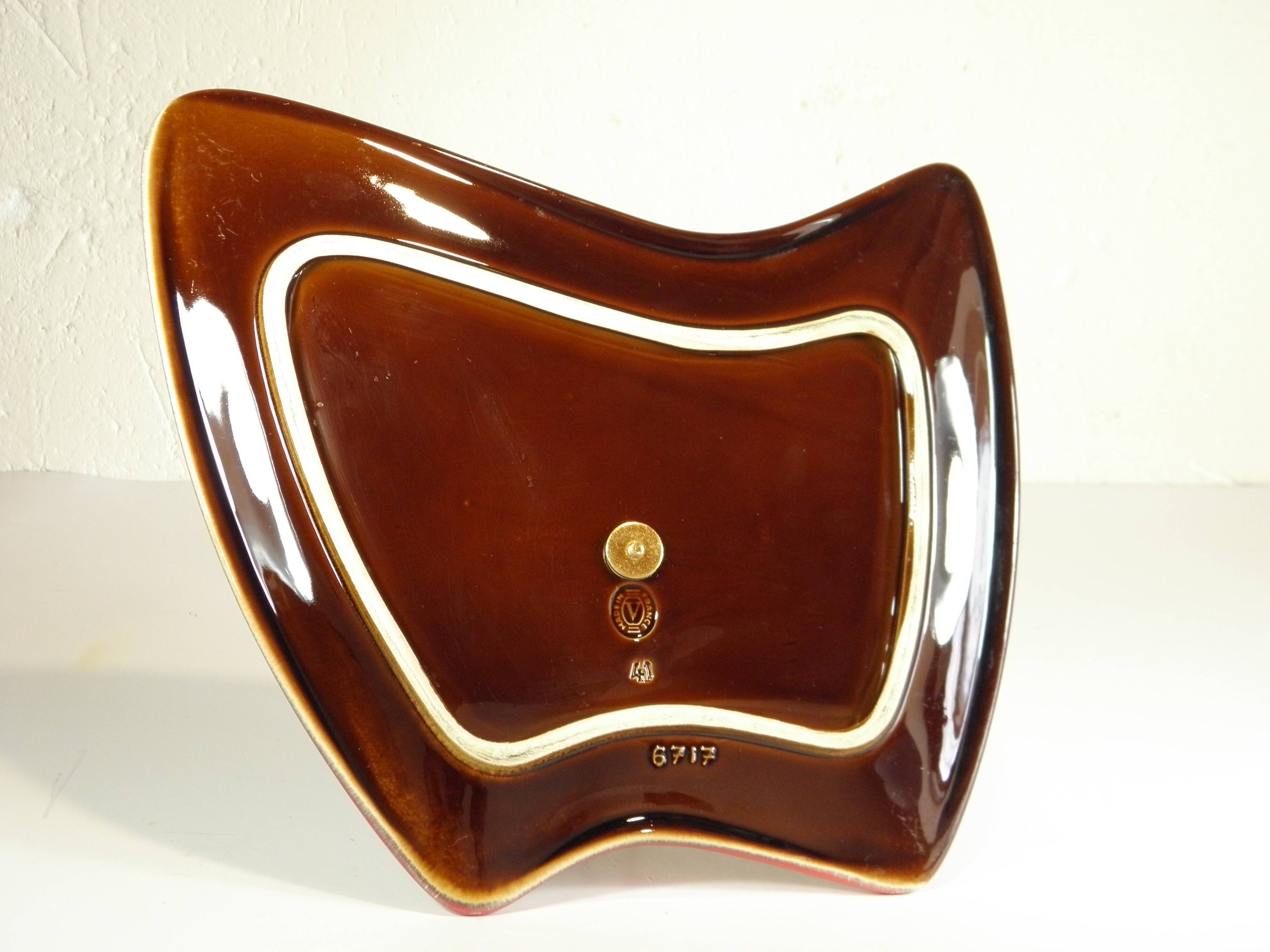 1960s ceramic cheese platter