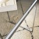 Set of 2 vintage nesting coffee tables in chrome metal and smoked glass.