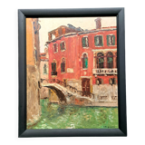 Impressionist painting - oil/cardboard signed berjonneau - french school