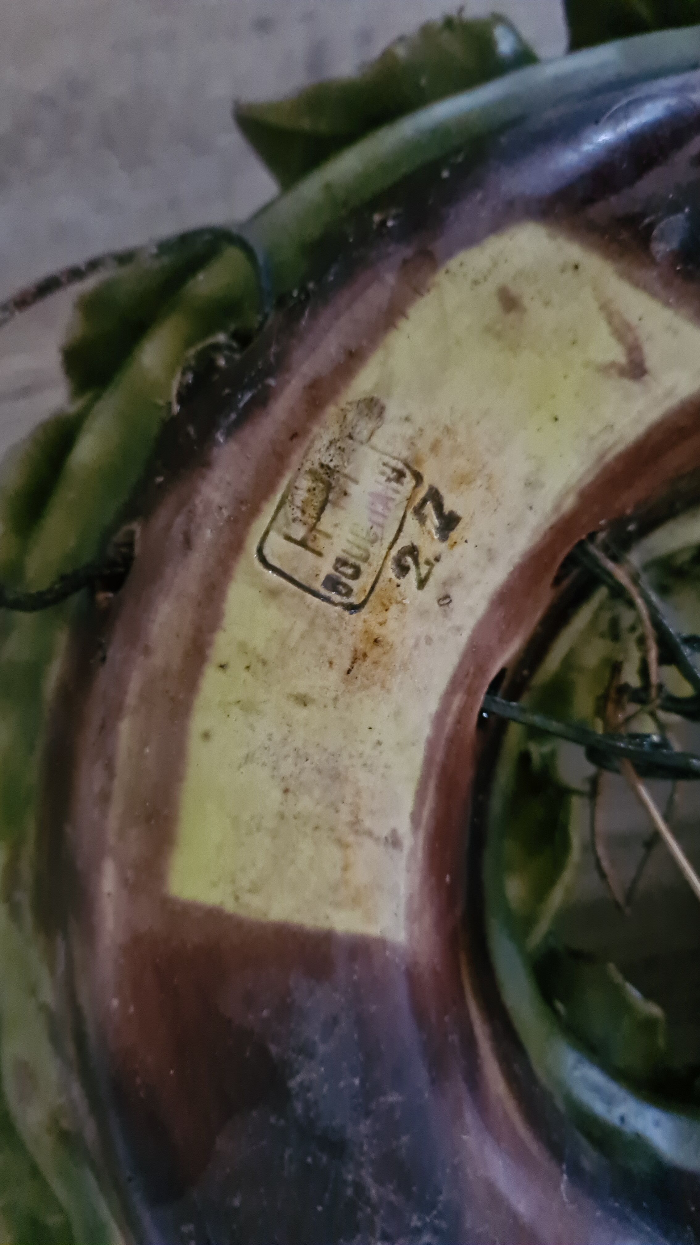 Polychrome Christ, nineteenth crown in patinated plaster