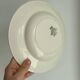 Hollow plate Longwy ironstone polychrome purple and green model L