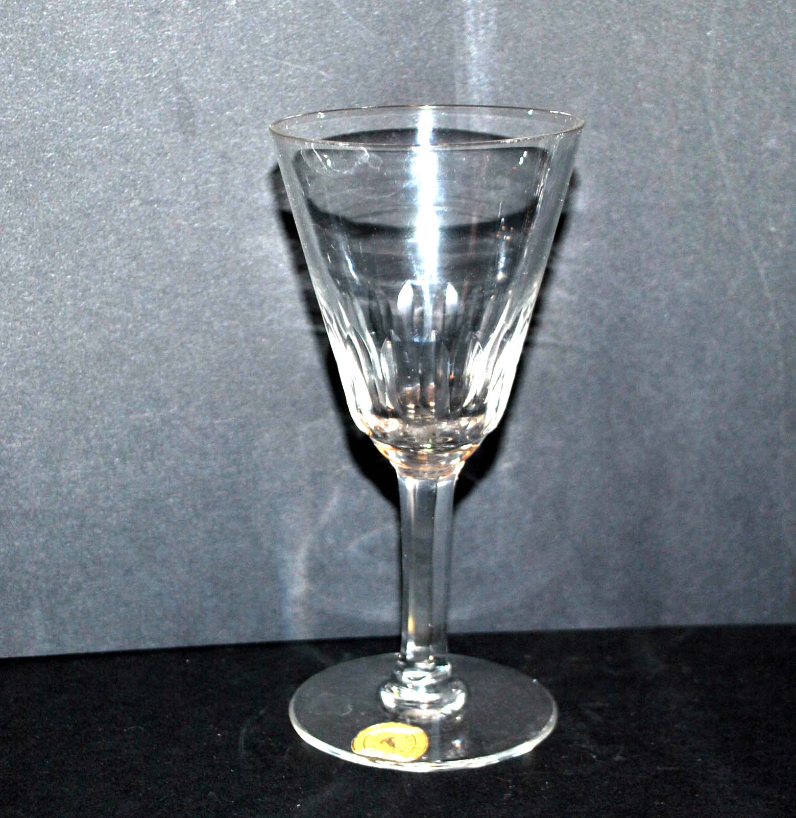 Series of 6 antique wine glasses in blown glass from meisenthal 1900 12.5 cm