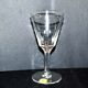 Series of 6 antique wine glasses in blown glass from meisenthal 1900 12.5 cm