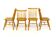 Set of 4 "Pinnstol" chairs in beech, Sweden 1960.