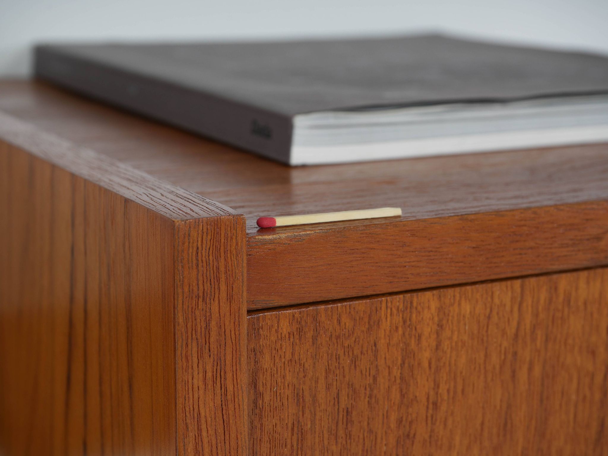 Modular shelving in teak veneer, Denmark, 1970s