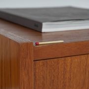Modular shelving in teak veneer, Denmark, 1970s