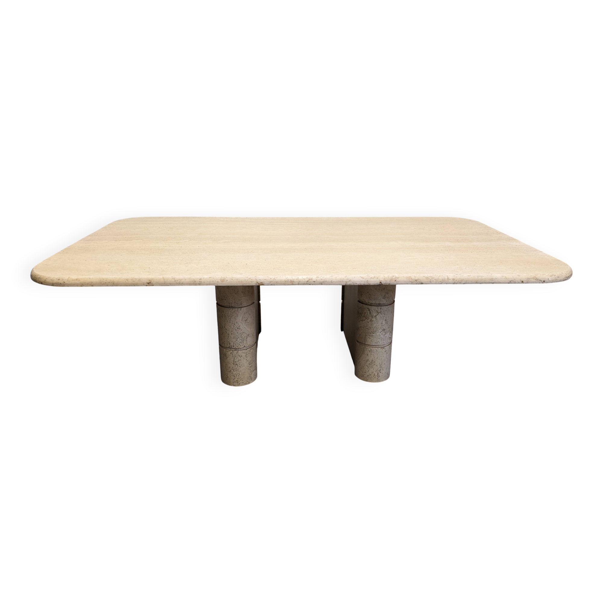 Travertine coffee table, Italy circa 1970