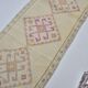 Geometric Vintage White Oushak Runner sku 2080