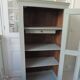 Vintage Parisian wardrobe, glass sublimated in verdigris