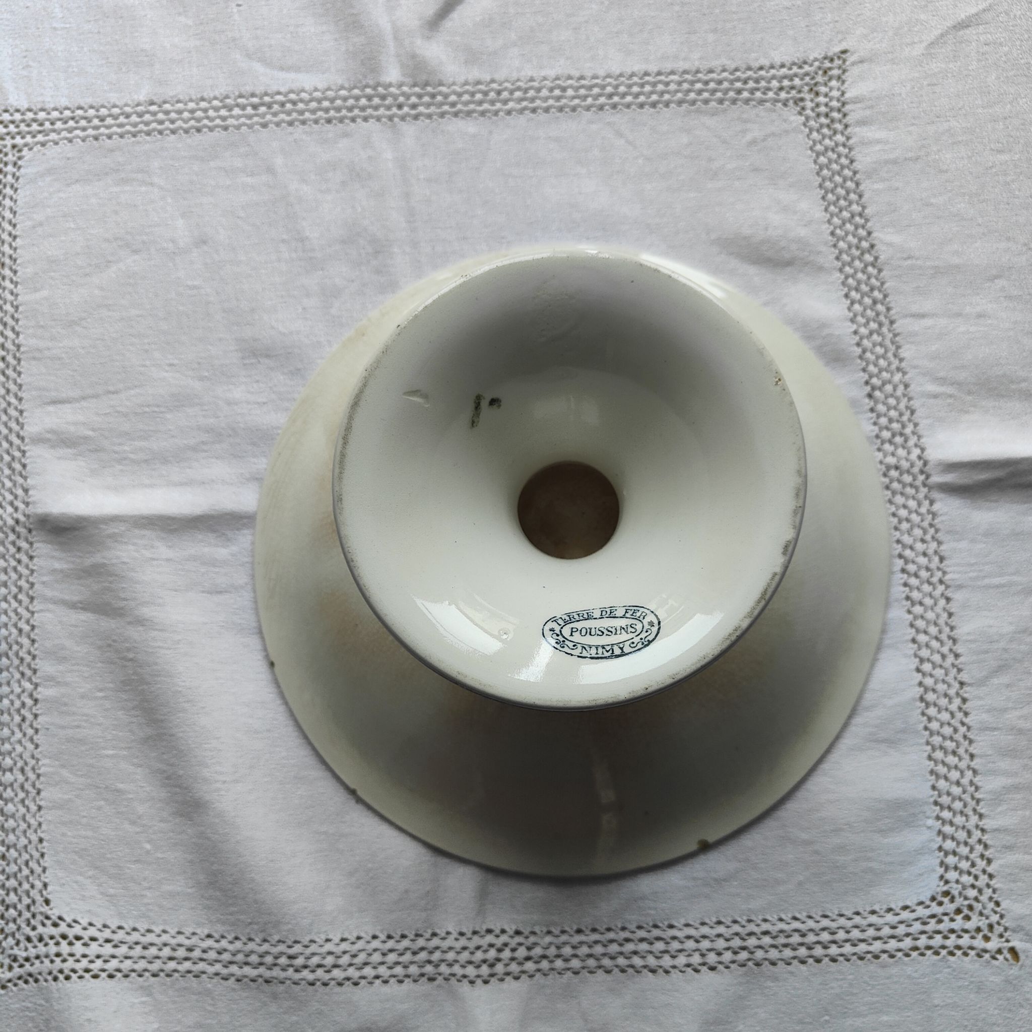 Iron earth compote bowl