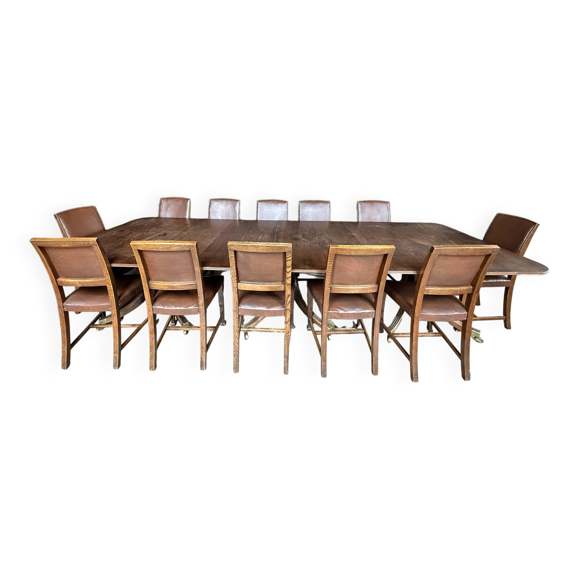 Table set and 12 chairs.