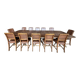 Table set and 12 chairs.