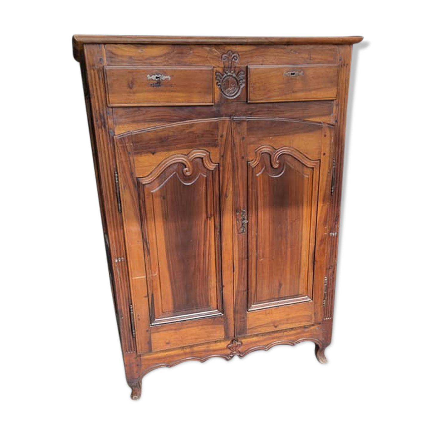 Solid walnut sideboard from the late 18th century, Transition period
