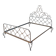 Louis XV style wrought iron bed