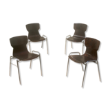 Set of 4 Vintage Chairs OBO Eromes
