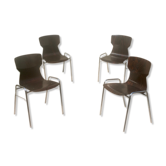 Set of 4 Vintage Chairs OBO Eromes