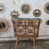 Vintage rattan bar
