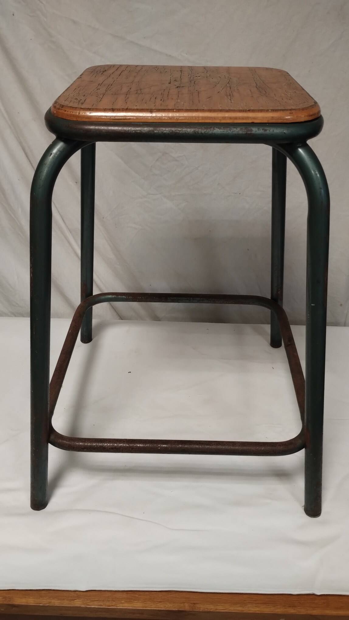 70s industrial stool