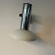 Wall light in metal and chrome-plated plastic