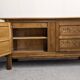Brutalist oak sideboard attributed to Joseph Savina, France circa 1950.