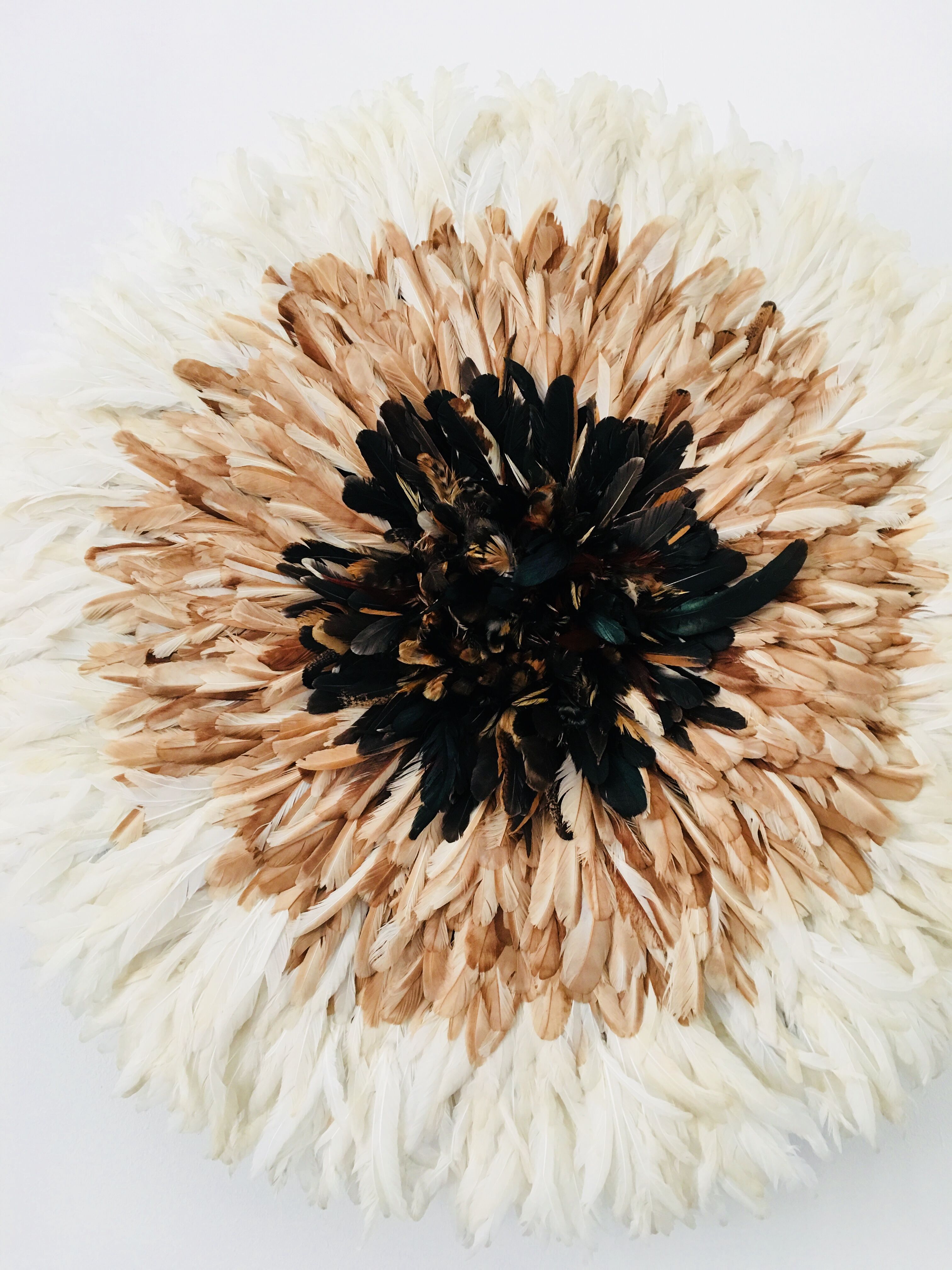 Juju hat white beige black 80cm