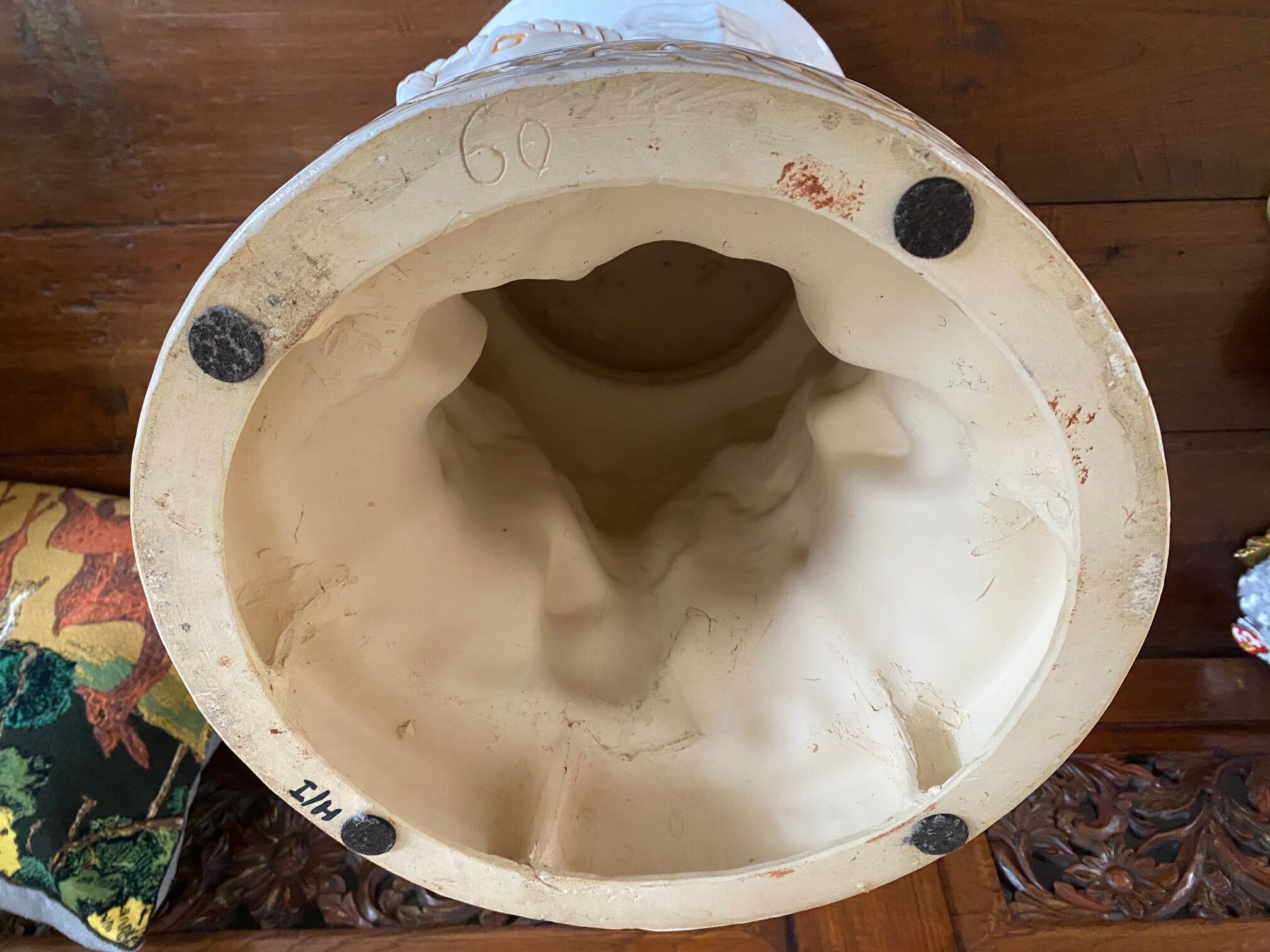 White Elephant Ceramic Stool