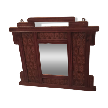 Art Deco wooden mirror manufactured by Innova 1930