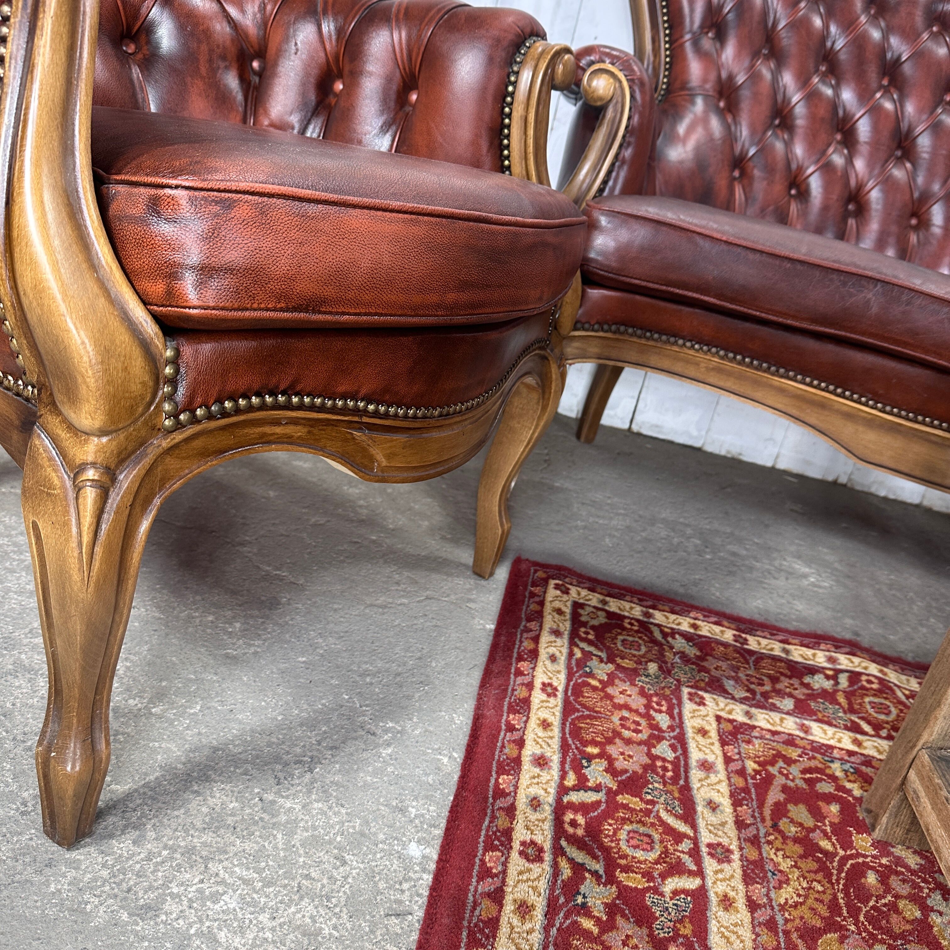 Chesterfield upholstered living room